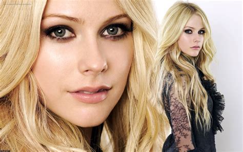 Wallpaper Face Model Long Hair Glasses Celebrity Singer Black Hair Avril Lavigne