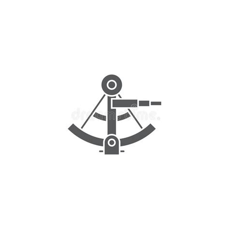 sextant outline icon stock vector illustration of single 128036435