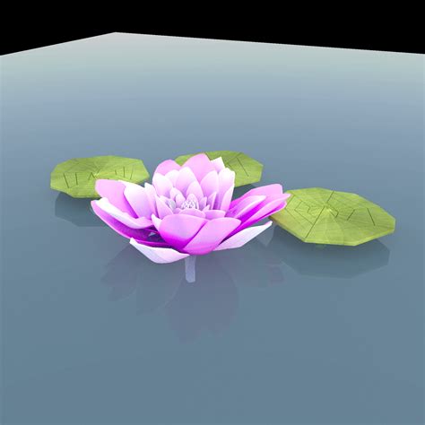 Water Lily Free 3d Model In Flowers 3dexport