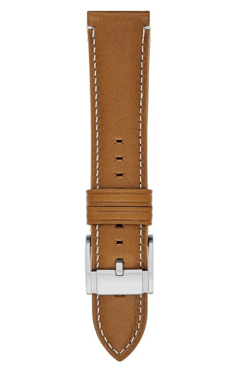 Fossil 22mm Leather Watch Strap Nordstrom