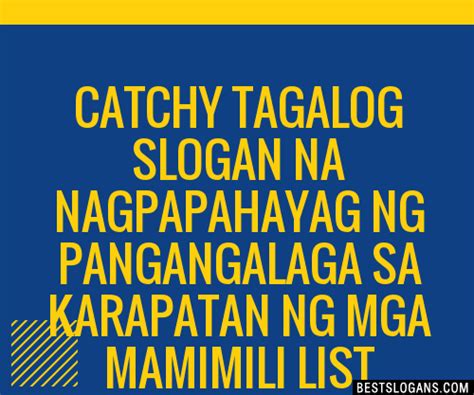 100 Catchy Tagalog Na Nagpapahayag Ng Pangangalaga Sa Karapatan Ng Mga