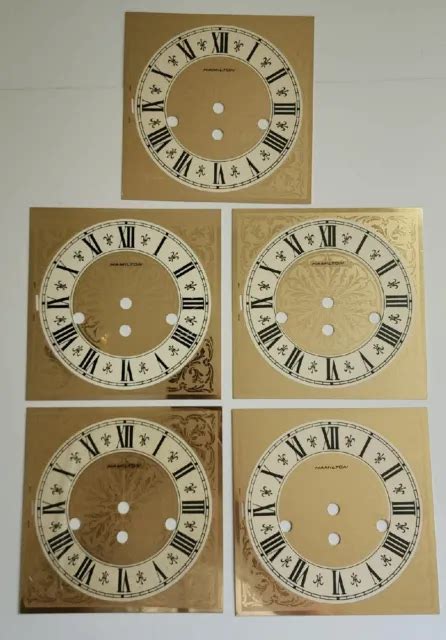 Vintage Hamilton Dial Face Plate Clock Lot Of 5 4500 Picclick