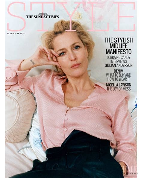 Cover Of The Sunday Times Style With Gillian Anderson January 2020 Id
