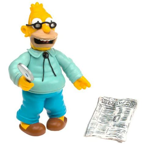 Wave 1 Action Figure Grampa Abe Simpson Playmates The Simpsons World Of Springfield