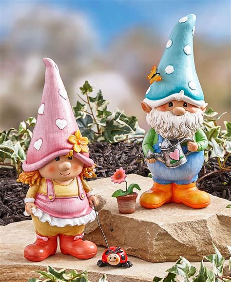 Whimsical Garden Gnome Friend Statues Vintage Outdoor Space Etsy