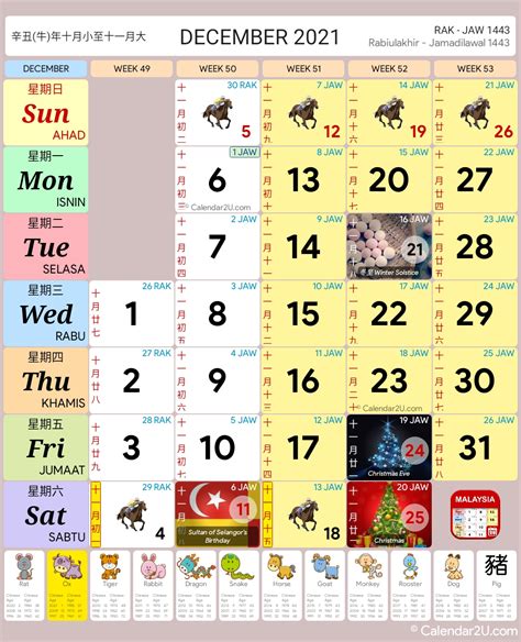 Printable Calendar Kalendar 2021 Malaysia Editable Printable Calendar