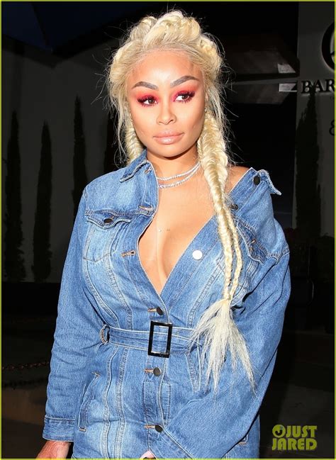 Blac Chyna Shows Off Her New Blonde Hair At Dinner Photo