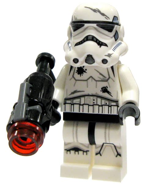 Lego Star Wars Loose Battle Damaged Stormtrooper With Firing Blaster