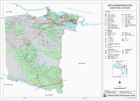 Timor leste, malaysia, papua nugini. peta papua: Peta Kab. Jayapura