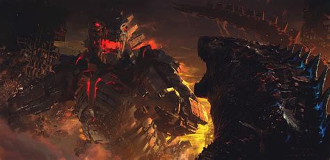 Godzilla Vs Mechagodzilla Concept Art By Matt Allsopp Godzilla Vs