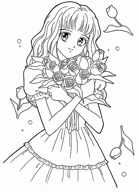 Coloring Pages Anime Cute 332 Svg Images File