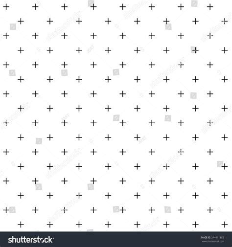 Simple Vector Pattern Made Plus Sign Stock Vector Royalty Free