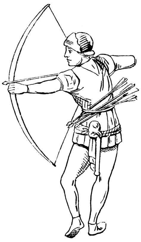 Medeaval Archer Clipart