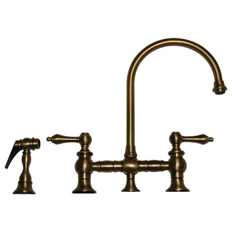 Solid brass is strong and durable and is sure to last for several years. Antique Brass Faucet Delta