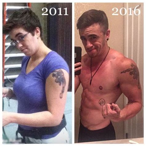 Before And After Picture Of Transition Transgender Ftm Trans Man Transgender