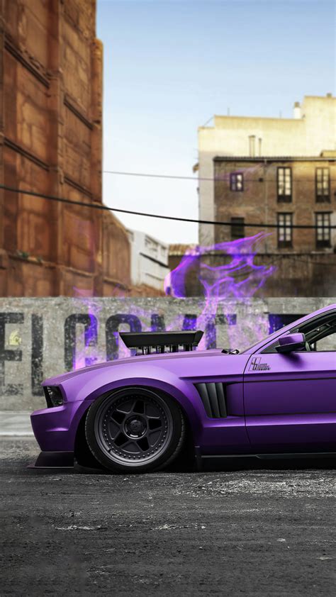 Free Download 720x1280 Purple Mustang Gt Moto Gx Xperia Z1z3