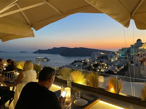 Thalami Restaurant Oia Santorini Greece