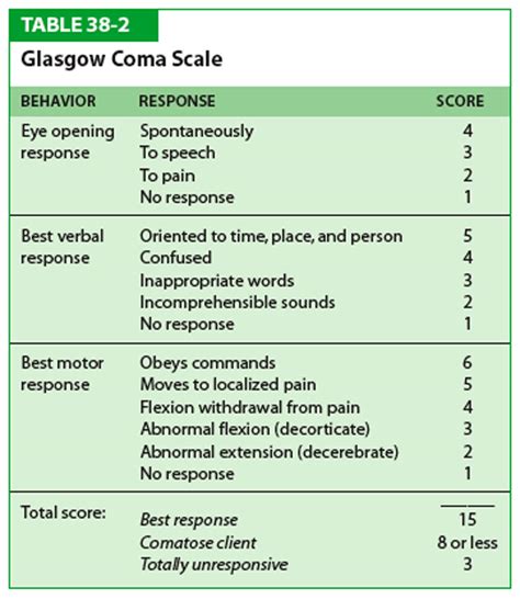 Glasgow Coma Scale Finale Docx Glasgow Coma Scale Gcs No Eye My Xxx Hot Girl