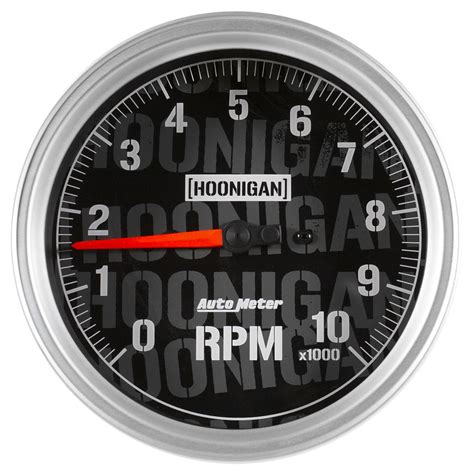 Autometer Hoonigan 5in 10k Rpm Full Electronic Tachometer Gauge — Speed