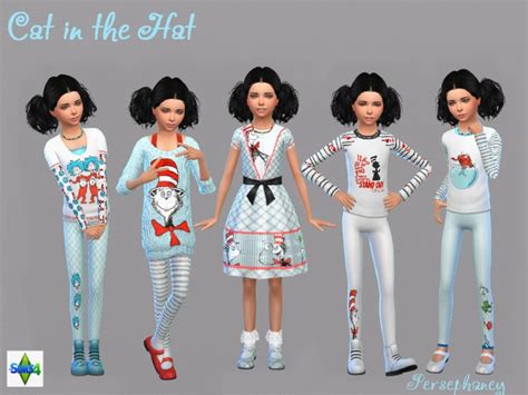 Sims 4 Ccs The Best Cat In The Hat Set By Persephaney