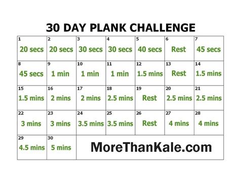Vlads 30 Day Plank Challenge