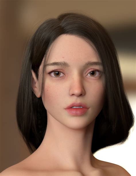 Artstation Digital Art Girl Model Face Character Modeling