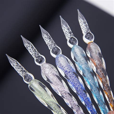 Buy 2017 New Design Crystal Dip Pen Glass Signature