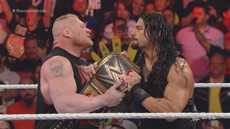 Wwe Superstar Brock Lesnar Vs Roman Reigns Hd Wallpapers