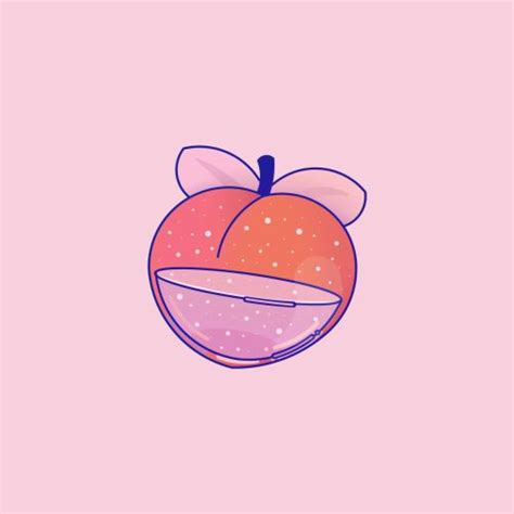 Peach In 2020 Kawaii Wallpaper Kawaii Fruit Peach