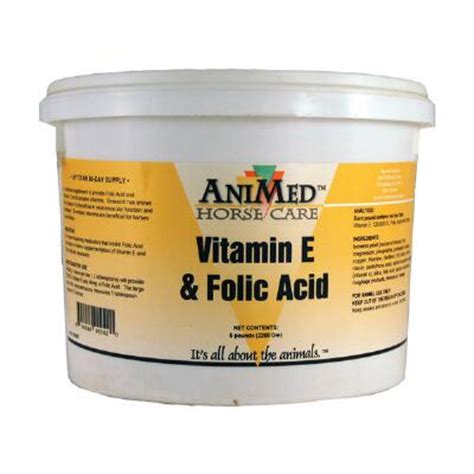 Vitamin e deficiency can be caused by fat malabsorption disorders or by genetic abnormalities that affect vitamin e transport. Folic Acid Vitamin E Supplement 5 lb | Animed | Big Dee's ...