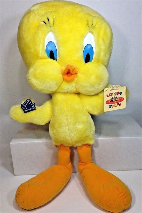Looney Tunes Tweety Bird Plush Applause Large 18 Vintage Yellow