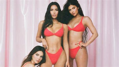 Kim Kardashian Kylie And Kendall Jenner Model Sexiest Skims Collection Yet