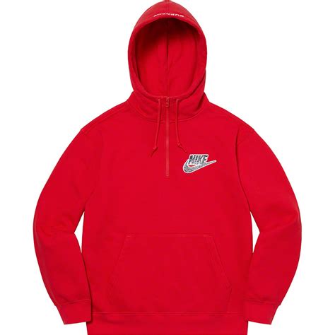 Nike Half Zip Hooded Sweatshirt Spring Summer 2021 Supreme