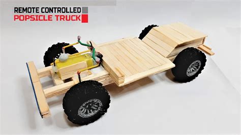 Diy Remote Control Truck Homemade Remote Control Popsicle Car Youtube