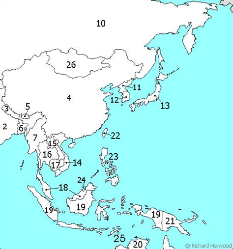 Southeast Asia Map Quiz World Image