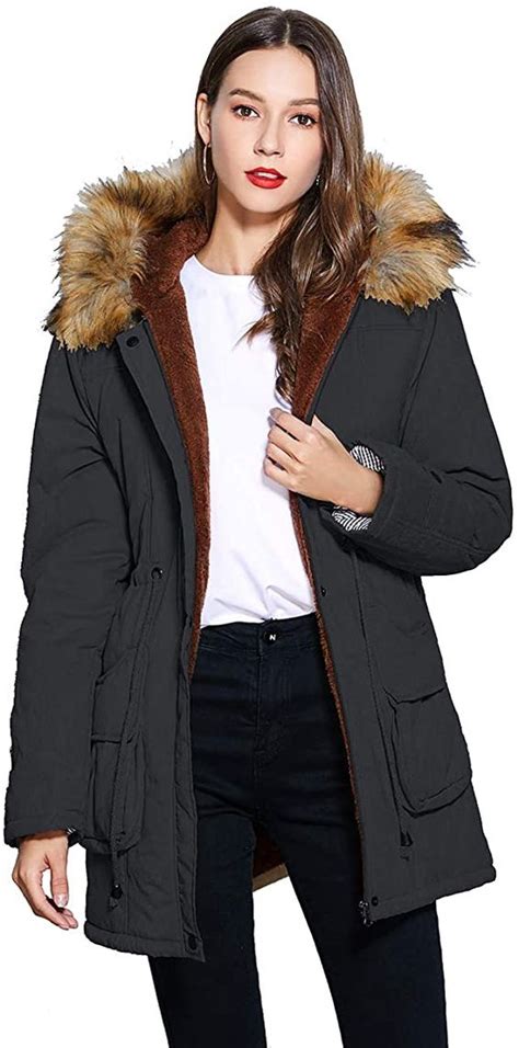 Freeprance Winter Coats for Women Parka Jacket Coat with Faux Fur Lining Hood | Its Women Fashion