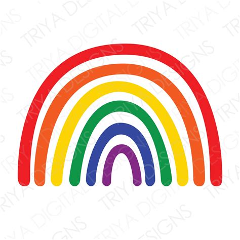 Rainbow Svg Rainbow Svg Cut File Rainbow Svg Great For Sublimation
