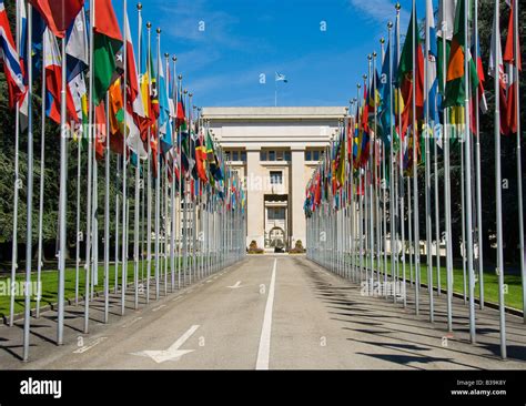 United Nations Building In Geneva Stock Photo Alamy