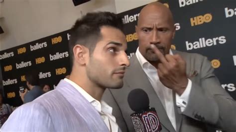 The Rock Flipping Off Interviewer Memes Imgflip