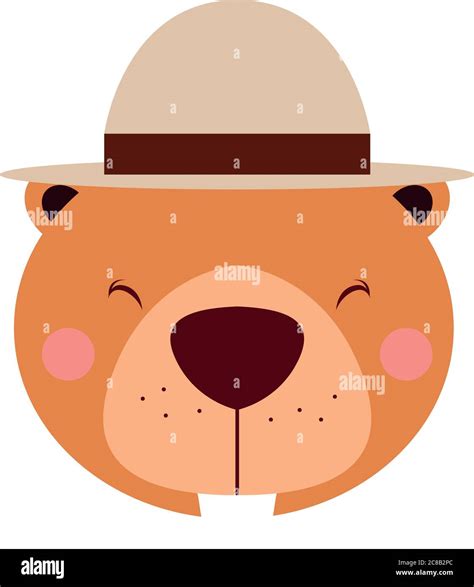Cute Beaver Cartoon Stock Vector Image And Art Alamy