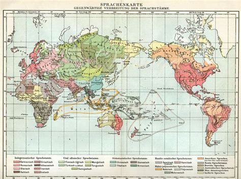1890s Antique World Map Of The World 1900s By Vintageinclination