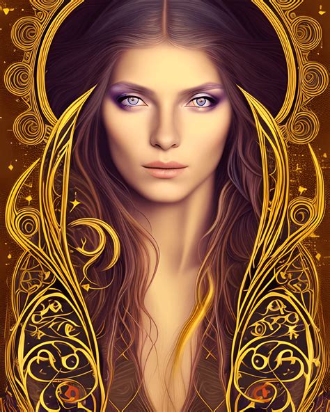 Mystical Warrior Princess Portrait · Creative Fabrica