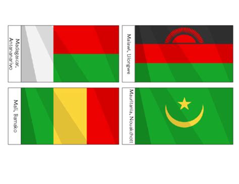 African Flags Printables For Kids Part 8