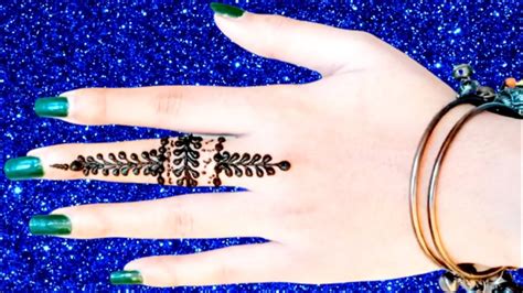 New Simple Finger Mehndi Design Easy Finger Mehndi Design Mehndi