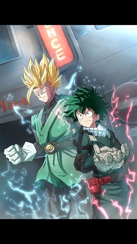 Izuku is on cloud nine when he's accepted to this prestigious academy, especially when he finds out that all might is one of the teachers. Dragon Ball Z x My Hero Academia: SSJ2 Son Gohan and Izuku ...