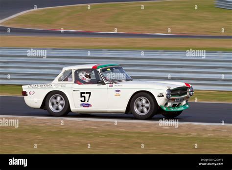 1973 Triumph Tr6 During The Cscc Swinging Sixties Series Race At