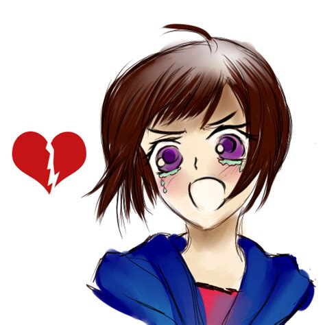 Sad Angry Anime Girl By Katkooota On Deviantart