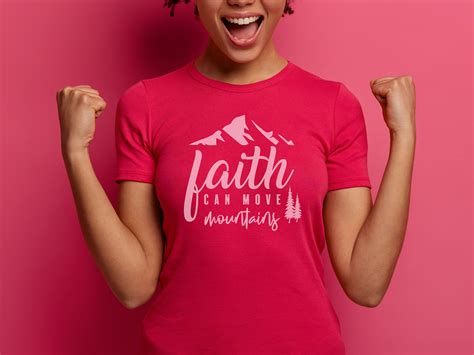 Faith Can Move Mountains Trendy Women Shirt Teen Shirt Svg Etsy