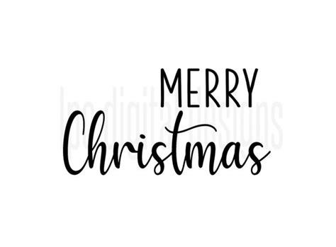 merry christmas svg file cricut cutting silhouette cameo etsy