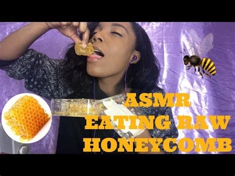 Asmr Eating Raw Honeycomb Mouth Sounds Eating Sounds Super Tingly